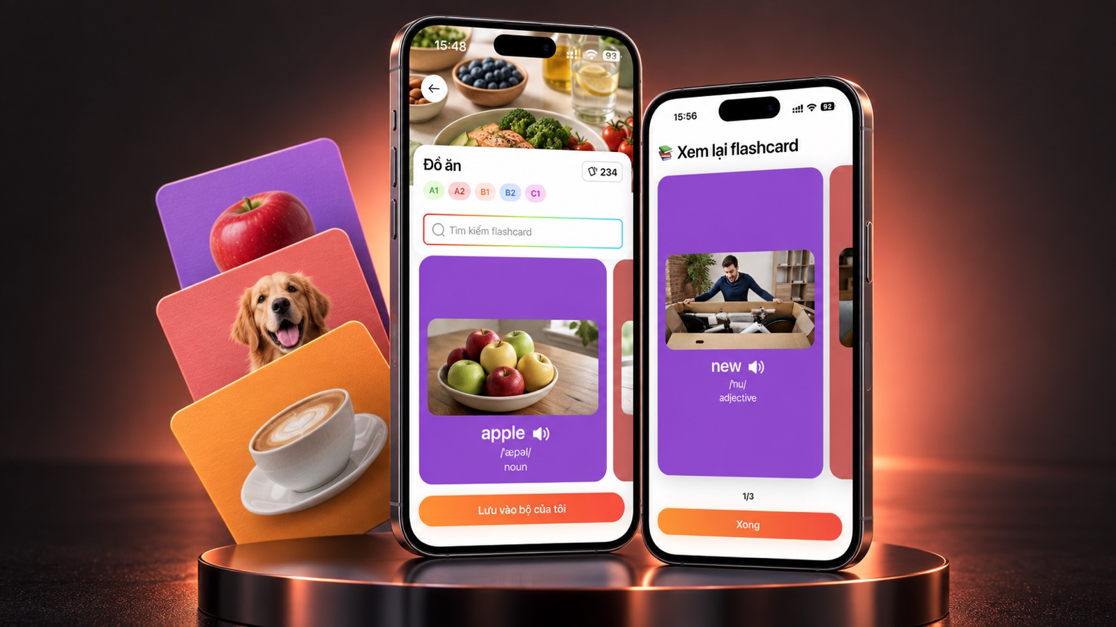 Thư viện deck và các flashcard nhiều chủ đề của FlashAI
